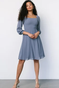 Discount Baltic Born Elise Short Dress | Whisper Blue