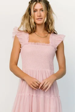 Clearance Baltic Born Emma Smocked Tulle Dress | Mauve