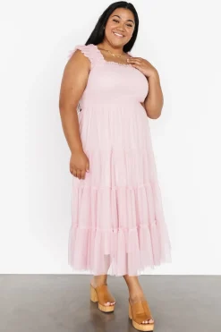 Clearance Baltic Born Emma Smocked Tulle Dress | Mauve