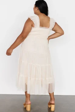 Clearance Baltic Born Emma Smocked Tulle Dress | Beige