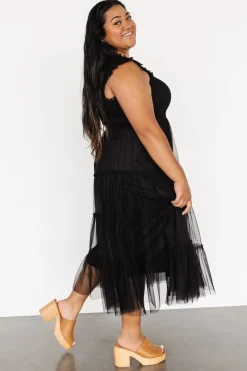 Sale Baltic Born Emma Smocked Tulle Dress | Black