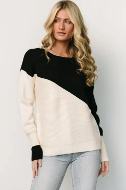 Hot Baltic Born Emmy Sweater | Black + Cream