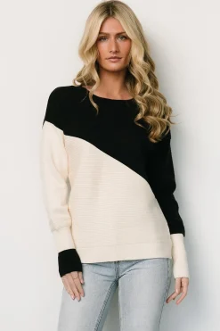 Hot Baltic Born Emmy Sweater | Black + Cream