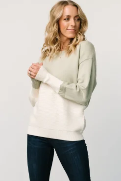 Hot Baltic Born Emmy Sweater | Sage + Cream