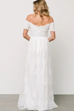 Online Baltic Born Esperanza Tulle Embroidered Maxi Dress | Off White