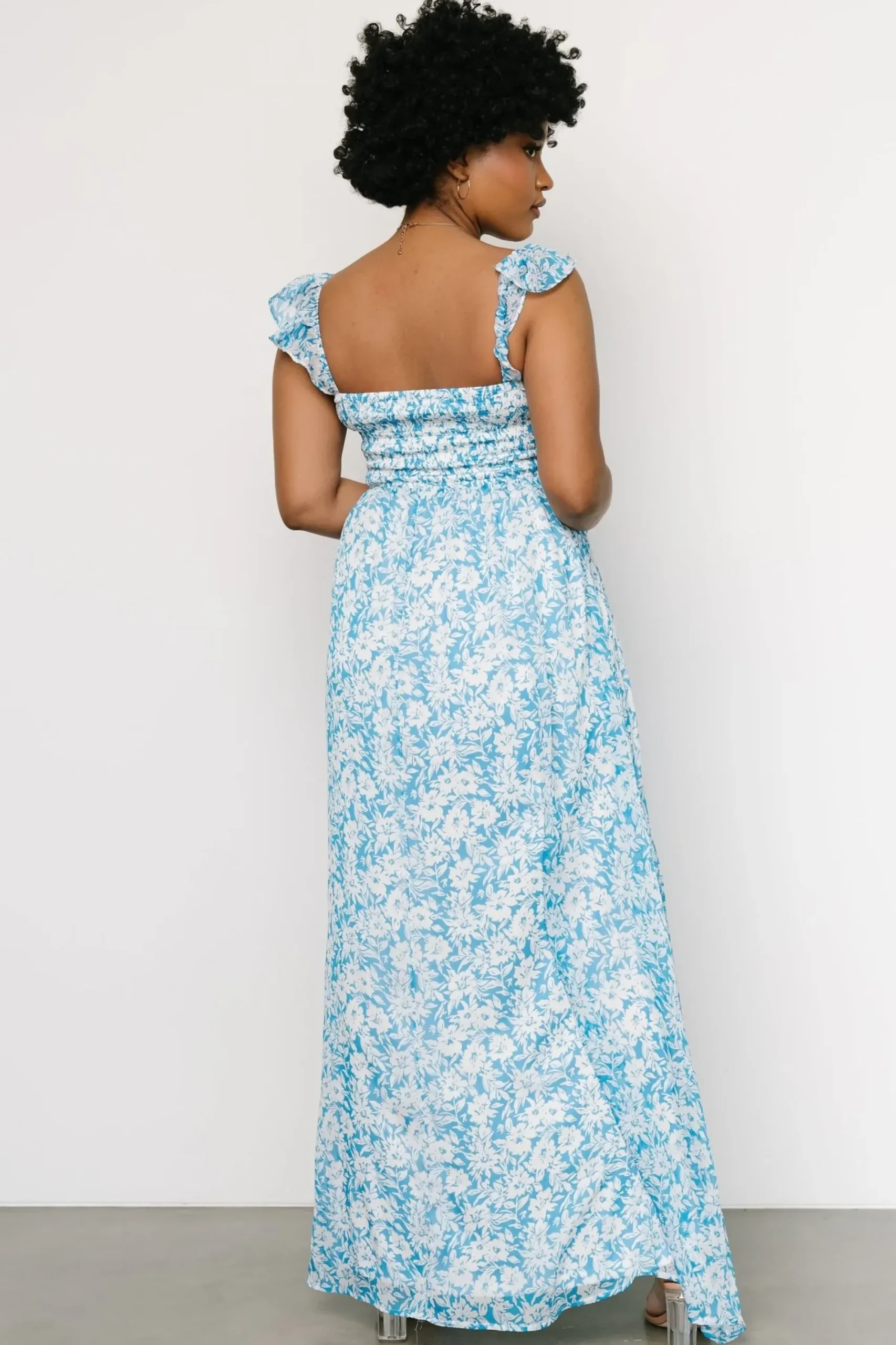 Sale Baltic Born Evanthe Maxi Dress | Blue + White Floral