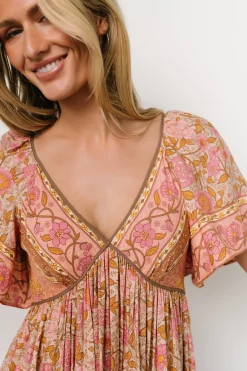 Clearance Baltic Born Evanthia Maxi Dress | Vintage Blush Print