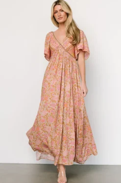 Clearance Baltic Born Evanthia Maxi Dress | Vintage Blush Print