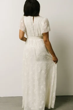 Fashion Baltic Born Evelyn Smocked Maxi Dress | Off White