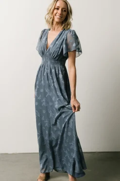 Online Baltic Born Evelyn Smocked Maxi Dress | Blue