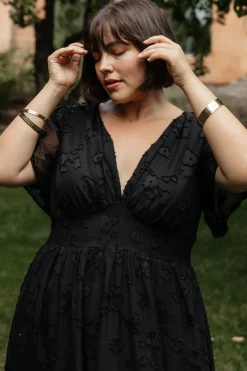 Fashion Baltic Born Evelyn Smocked Maxi Dress | Black