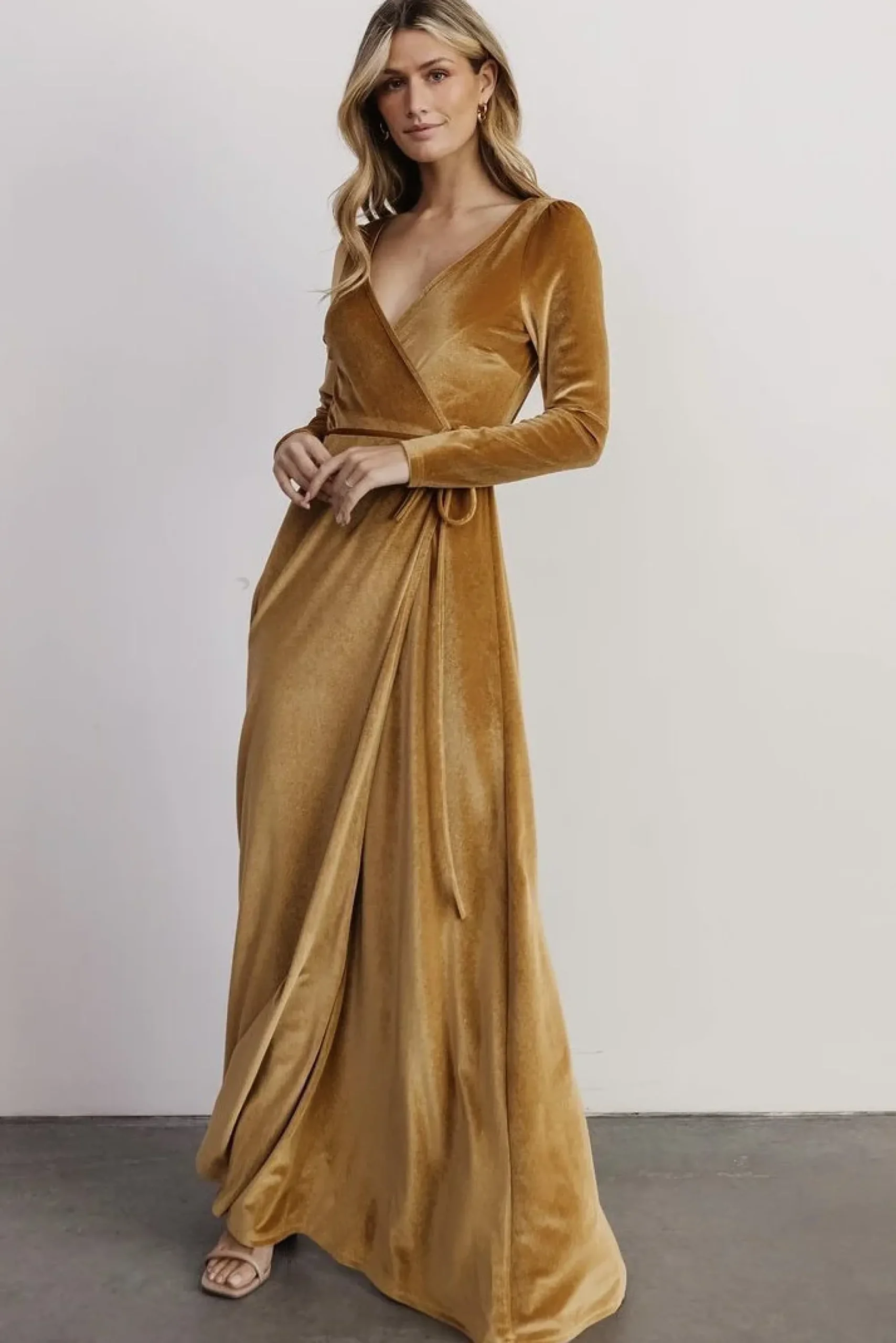 New Baltic Born Fabric Swatch - Esmerelda Velvet | Gold