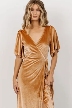 Outlet Baltic Born Fabric Swatch - Meghan Velvet | Golden Hour