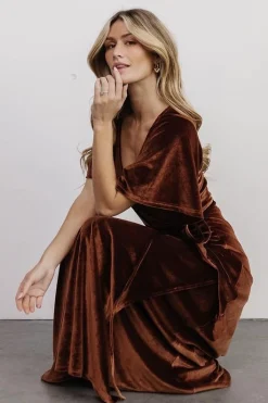 Online Baltic Born Fabric Swatch - Meghan Velvet | Bronze