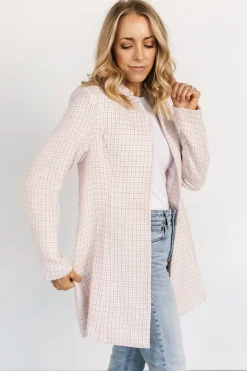 Online Baltic Born Fanny Plaid Jacket | Pink