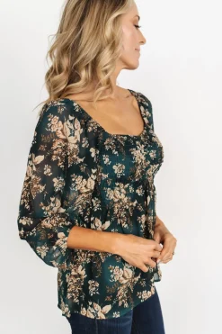 Online Baltic Born Fenna Smocked Top | Rust Floral