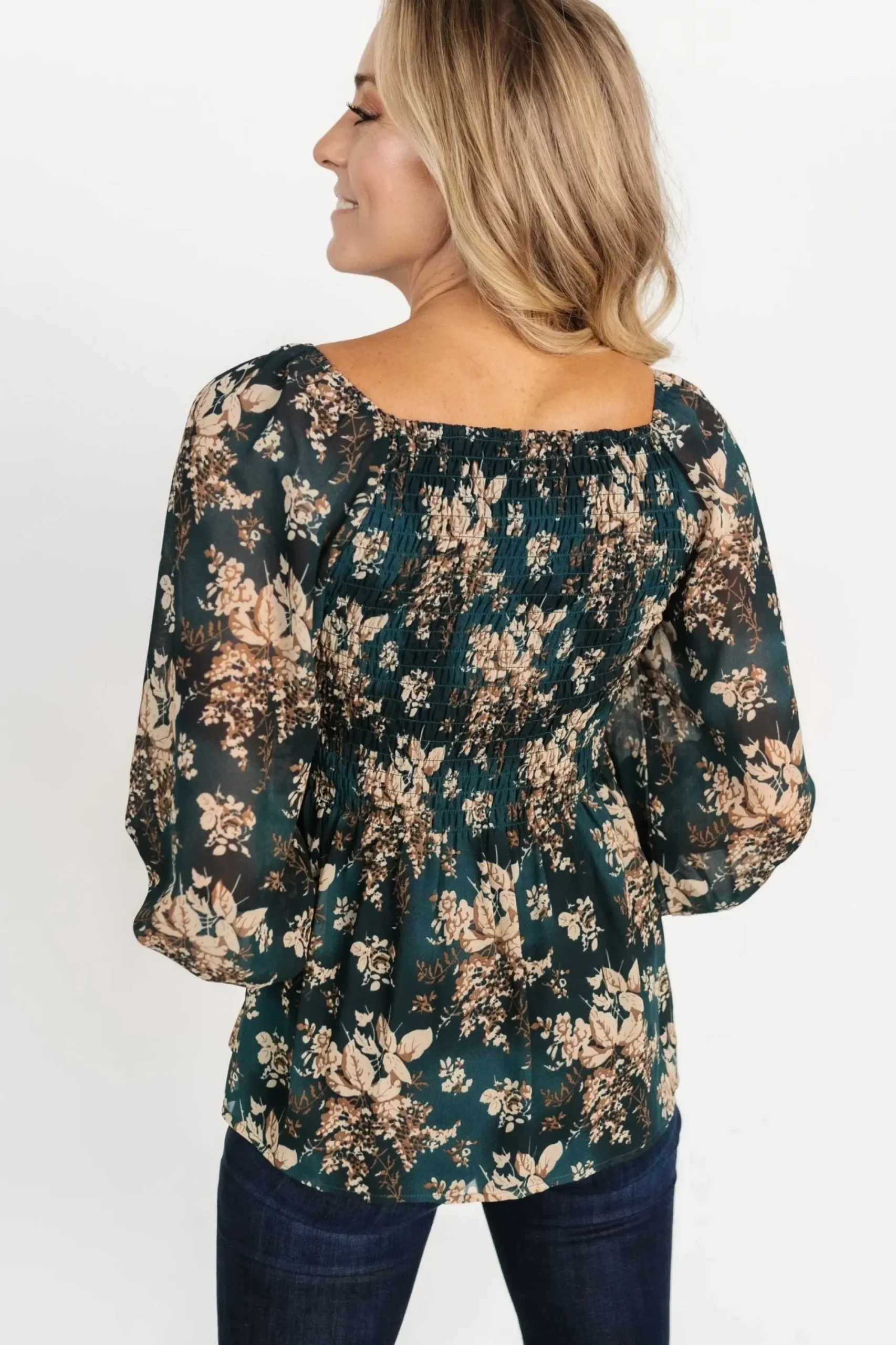 Hot Baltic Born Fenna Smocked Top | Topaz Floral