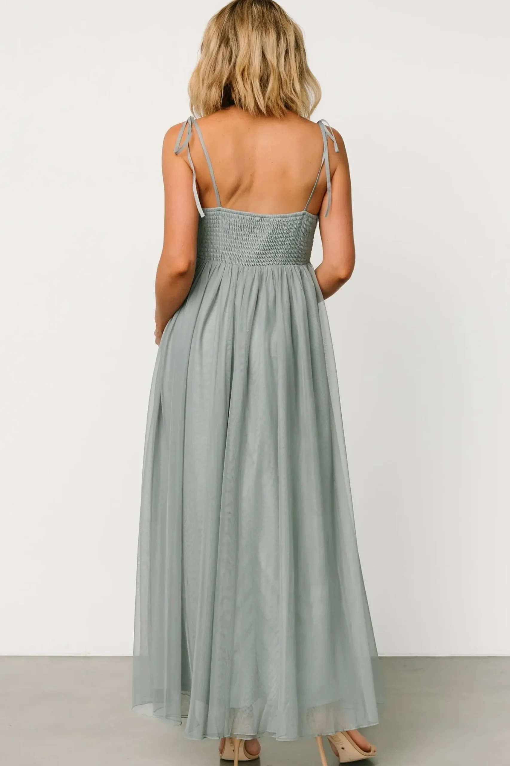 Sale Baltic Born Fiona Tulle Maxi Dress | Eucalyptus