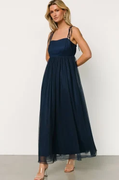 New Baltic Born Fiona Tulle Maxi Dress | Midnight Blue