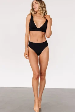 Fashion Baltic Born Formentera High Waist Bikini Bottom | Black