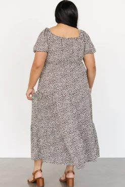 New Baltic Born Gables Puff Sleeve Maxi Dress | Black Multi