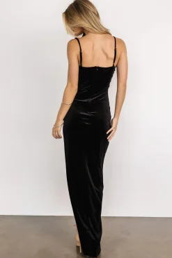 Online Baltic Born Gaia Velvet Gown | Black