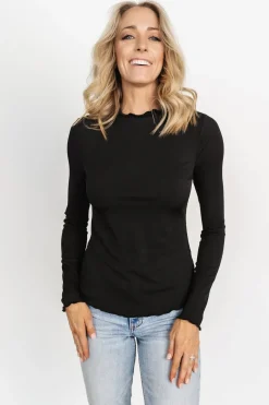 Discount Baltic Born Gale Ribbed Top | Black