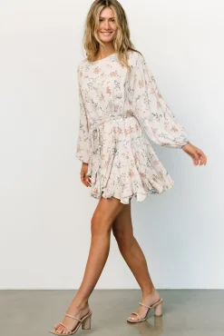 Sale Baltic Born Galia Mini Dress | Beige Floral