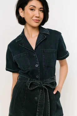Online Baltic Born Geneva Button Jumpsuit | Washed Black
