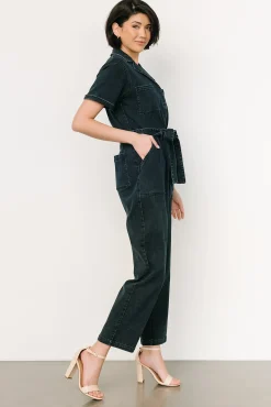 Online Baltic Born Geneva Button Jumpsuit | Washed Black