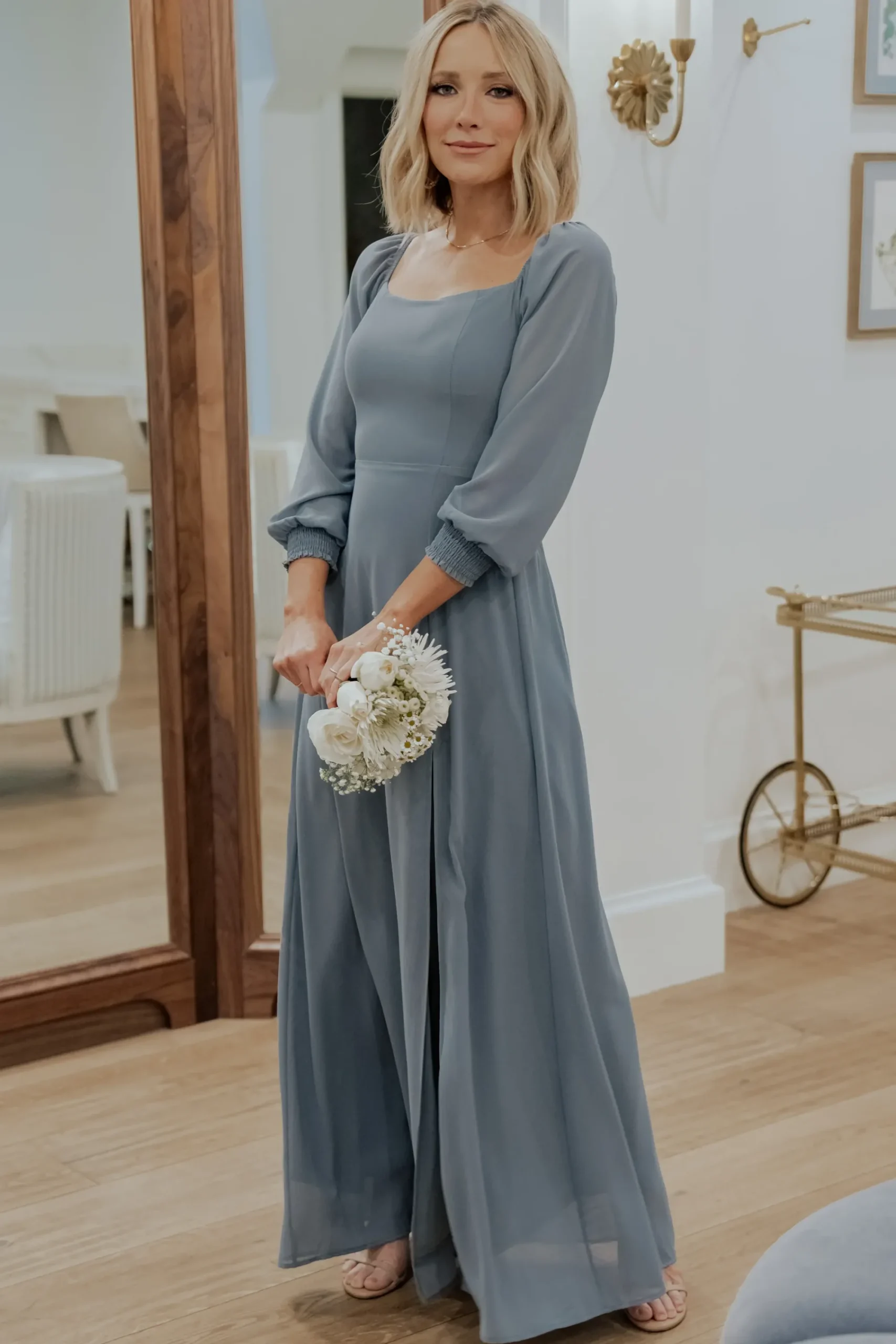 Hot Baltic Born Giselle Maxi Dress | Dusty Blue