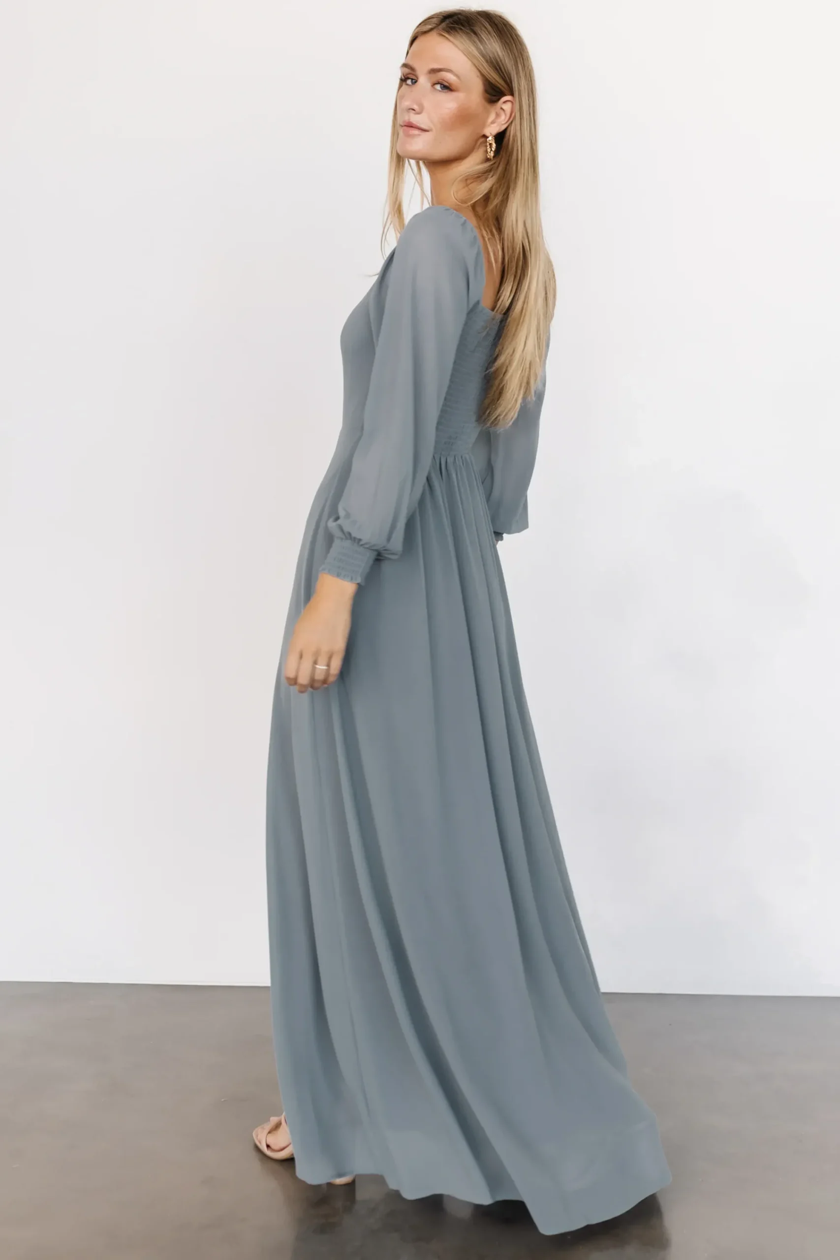 Hot Baltic Born Giselle Maxi Dress | Dusty Blue