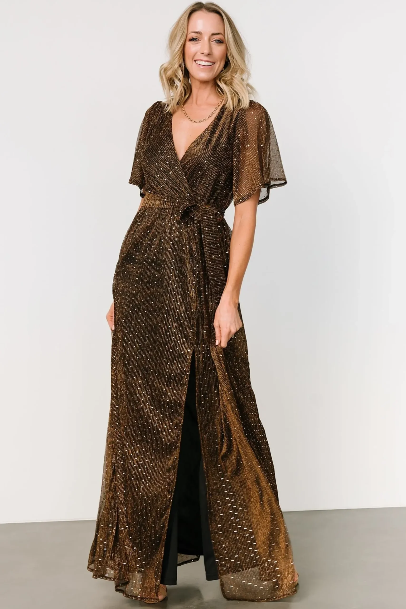 Clearance Baltic Born Grace Sparkle Gown | Bronze