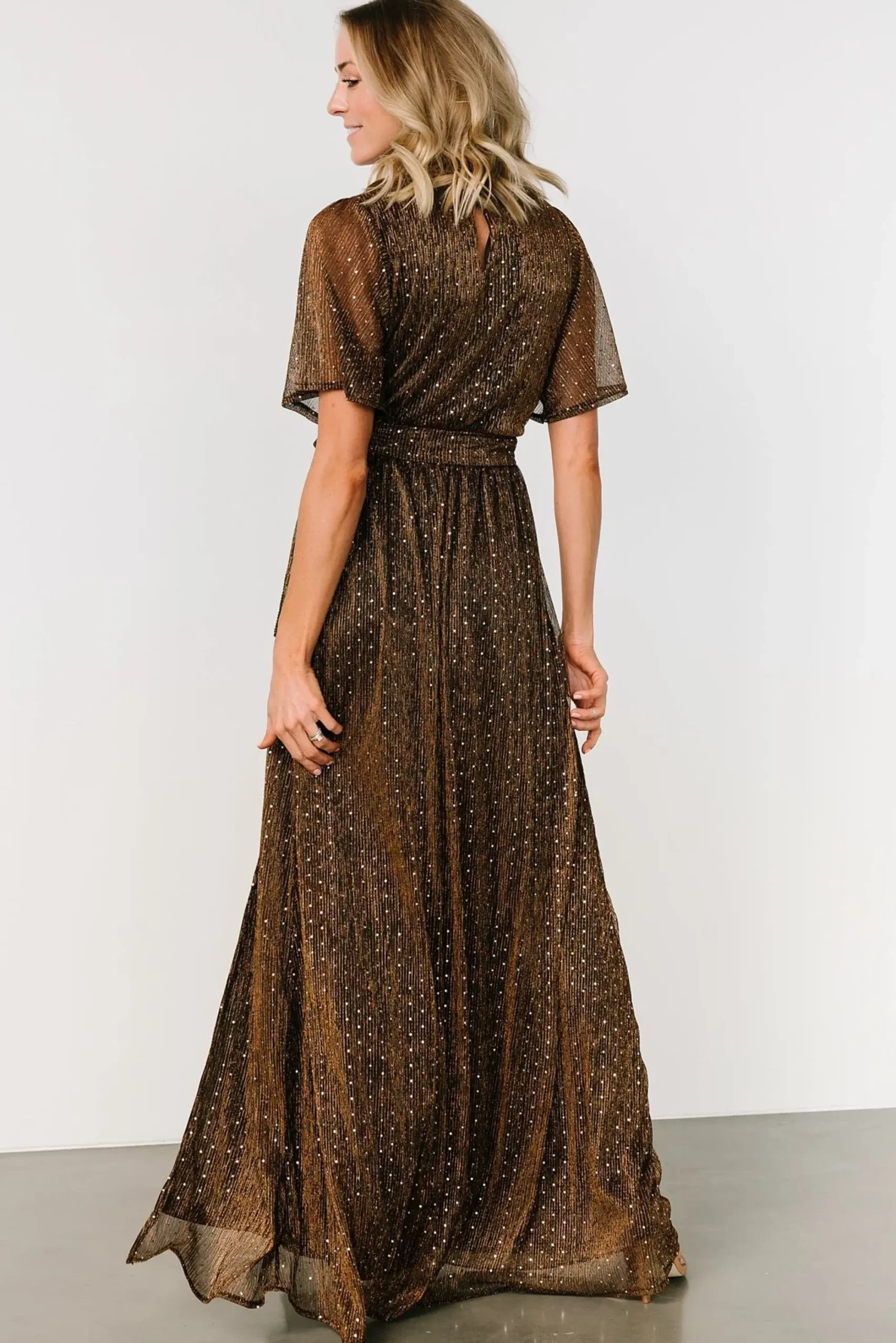 Clearance Baltic Born Grace Sparkle Gown | Bronze
