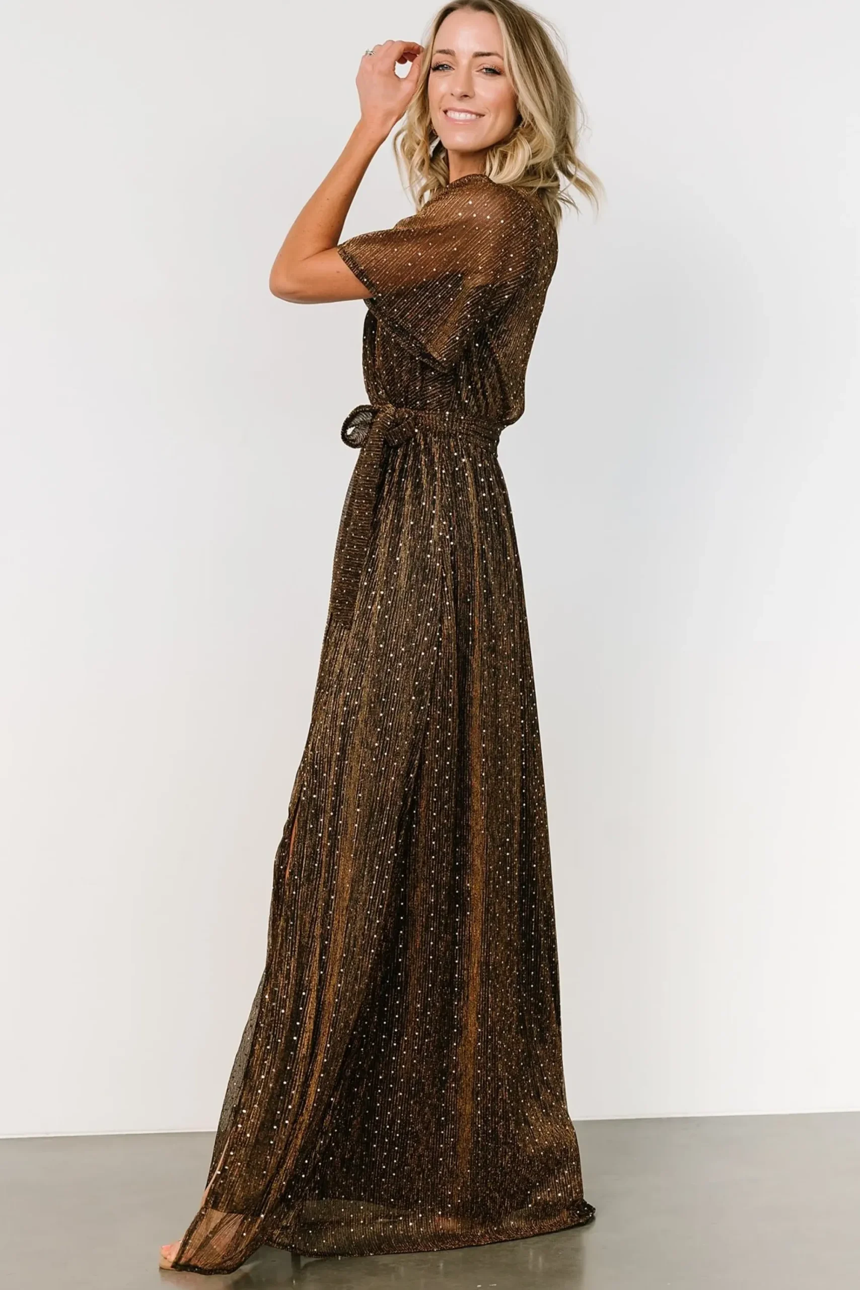 Clearance Baltic Born Grace Sparkle Gown | Bronze