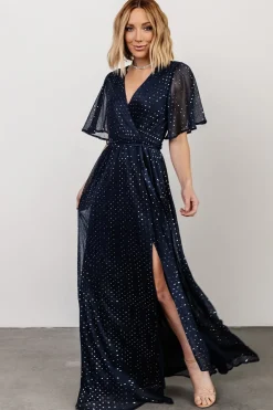 New Baltic Born Grace Sparkle Gown | Navy