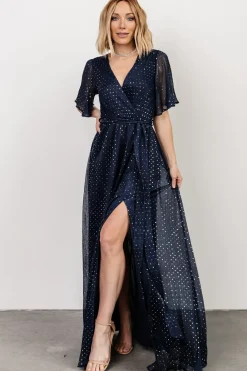 New Baltic Born Grace Sparkle Gown | Navy