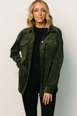 Hot Baltic Born Greeley Corduroy Jacket | Deep Green