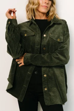 Hot Baltic Born Greeley Corduroy Jacket | Deep Green