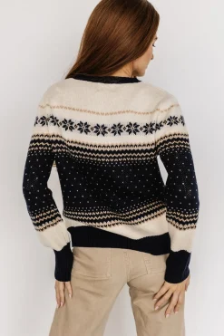 Discount Baltic Born Griffin Knit Sweater | Navy Multi