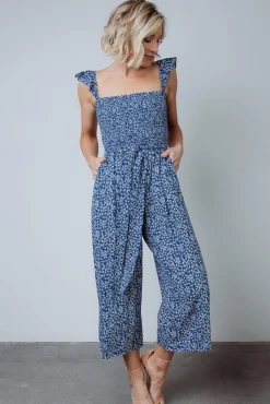 Outlet Baltic Born Hadley Smocked Jumpsuit | Navy
