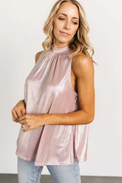 Hot Baltic Born Halo Shimmer Tank Top | Pink