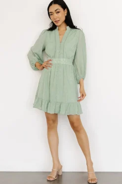 Clearance Baltic Born Harmony Embossed Dress | Sage