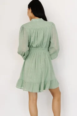Clearance Baltic Born Harmony Embossed Dress | Sage