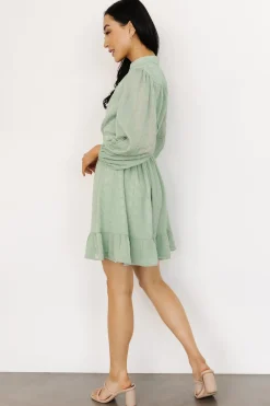 Clearance Baltic Born Harmony Embossed Dress | Sage