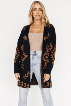 Hot Baltic Born Hays Oversized Cardigan | Navy + Camel