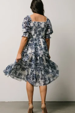 Best Baltic Born Hazel Eyelet Midi Dress | Navy