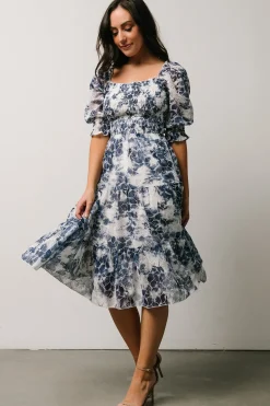 Best Baltic Born Hazel Eyelet Midi Dress | Navy