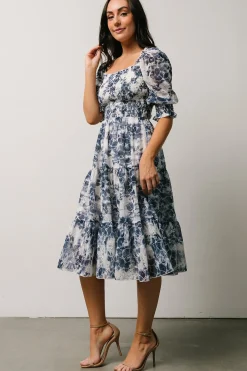 Best Baltic Born Hazel Eyelet Midi Dress | Navy