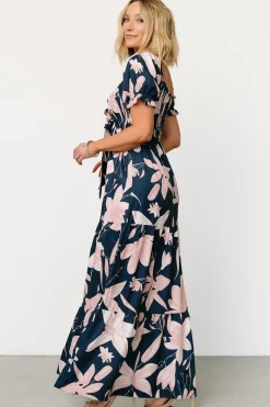 Fashion Baltic Born Hilaria Maxi Dress | Navy + Blush